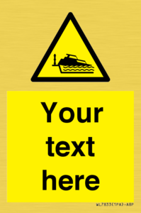 Custom warning grounding cruiser on lock cill